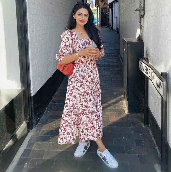 ZARA Floral midi dress - Picture 6 of 6